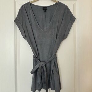 Worthington Charcoal Tie-Waist Tunic